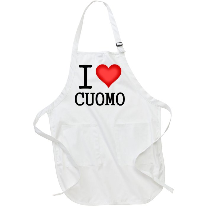 I Heart Cuomo Full-Length Apron With Pockets