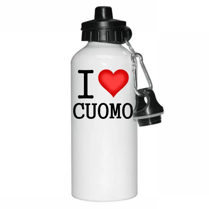 I Heart Cuomo Aluminum Water Bottle