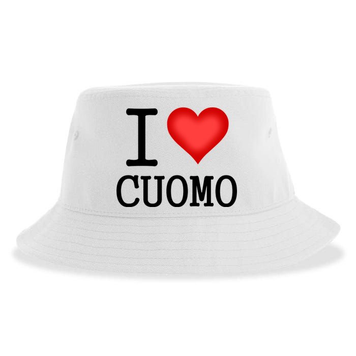 I Heart Cuomo Sustainable Bucket Hat