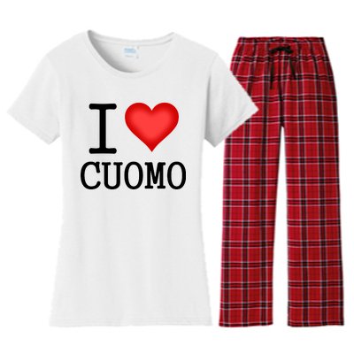 I Heart Cuomo Women's Flannel Pajama Set