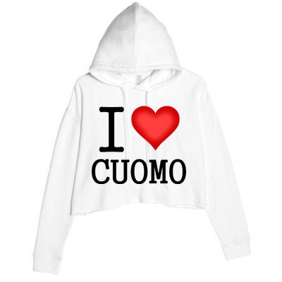 I Heart Cuomo Crop Fleece Hoodie