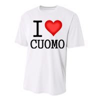 I Heart Cuomo Performance Sprint T-Shirt