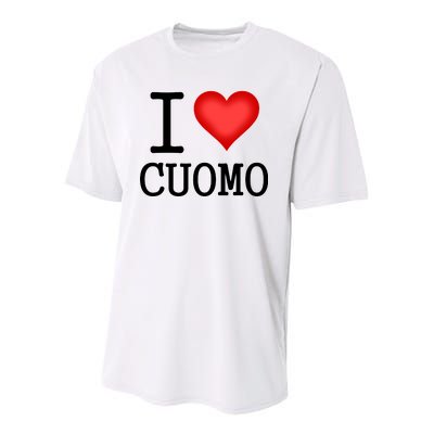 I Heart Cuomo Youth Performance Sprint T-Shirt