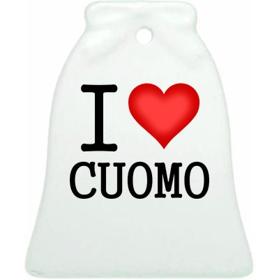 I Heart Cuomo Ceramic Bell Ornament