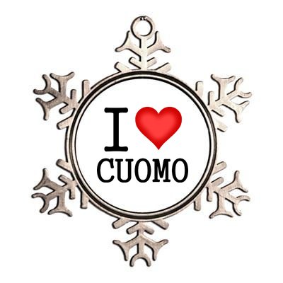 I Heart Cuomo Metallic Star Ornament