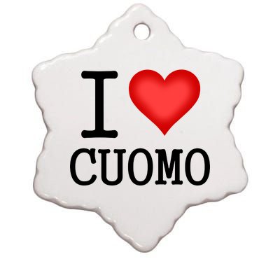 I Heart Cuomo Ceramic Star Ornament