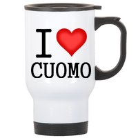 I Heart Cuomo Stainless Steel Travel Mug