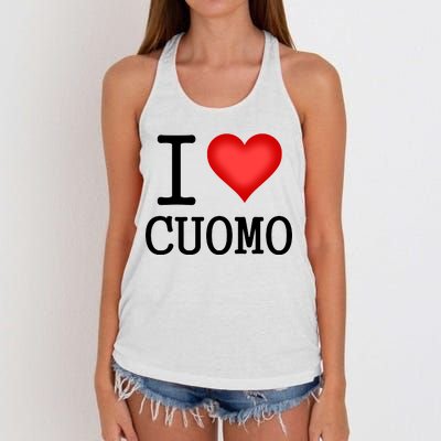 I Heart Cuomo Women's Knotted Racerback Tank