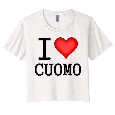 I Heart Cuomo Women's Crop Top Tee