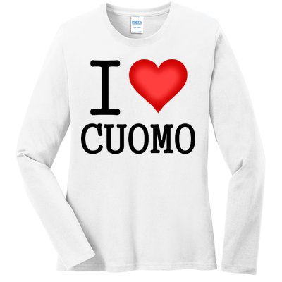 I Heart Cuomo Ladies Long Sleeve Shirt