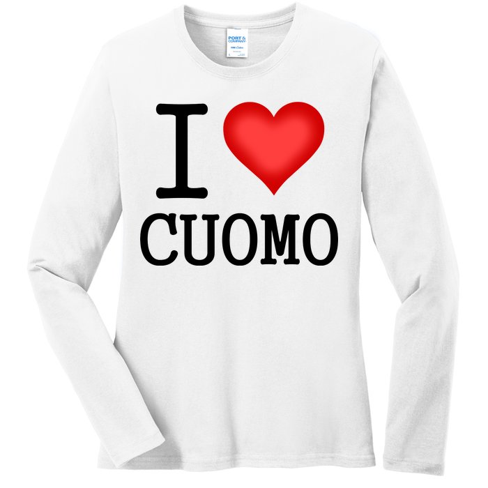 I Heart Cuomo Ladies Long Sleeve Shirt