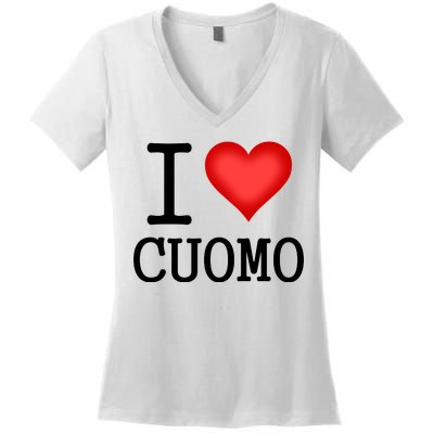 I Heart Cuomo Women's V-Neck T-Shirt