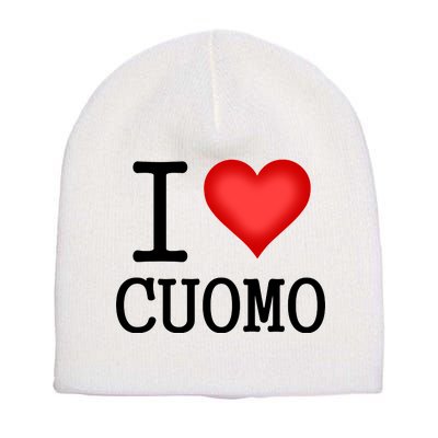 I Heart Cuomo Short Acrylic Beanie