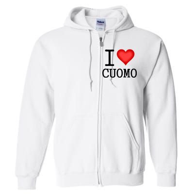 I Heart Cuomo Full Zip Hoodie