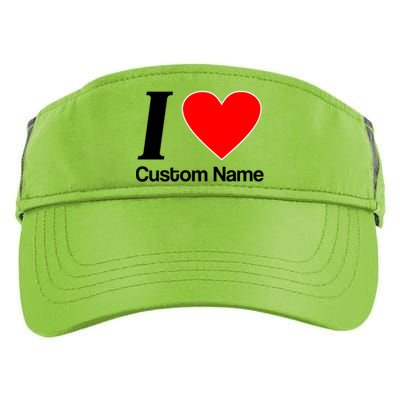 I Heart Custom Name Text Personalize Adult Drive Performance Visor