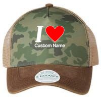 I Heart Custom Name Text Personalize Legacy Tie Dye Trucker Hat