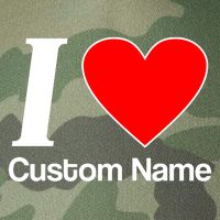 I Heart Custom Name Text Personalize Legacy Tie Dye Trucker Hat