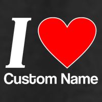 I Heart Custom Name Text Personalize Cool Comfort Performance Bucket Hat