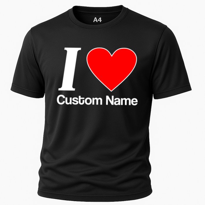 I Heart Custom Name Text Personalize Performance Shirt