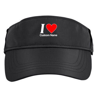 I Heart Custom Name Text Personalize Adult Drive Performance Visor