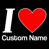I Heart Custom Name Text Personalize Legacy Cool Fit Booney Bucket Hat