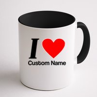 I Heart Custom Name Text Personalize Mug