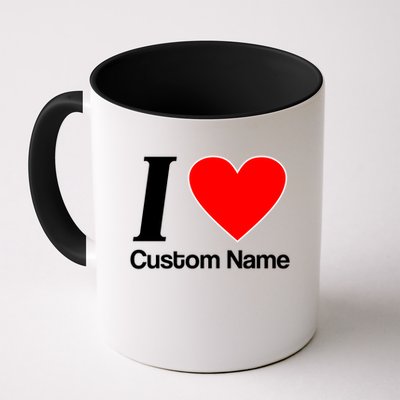 I Heart Custom Name Text Personalize Mug
