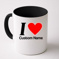 I Heart Custom Name Text Personalize Mug