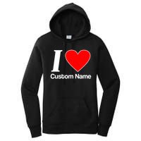 I Heart Custom Name Text Personalize Women's Pullover Hoodie