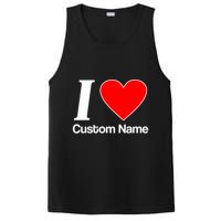 I Heart Custom Name Text Personalize PosiCharge Competitor Tank