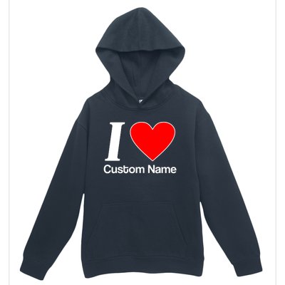 I Heart Custom Name Text Personalize Urban Pullover Hoodie