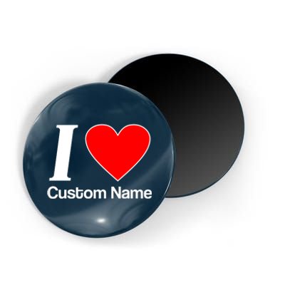 I Heart Custom Name Text Personalize Magnet