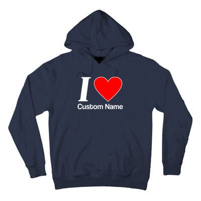 I Heart Custom Name Text Personalize Tall Hoodie