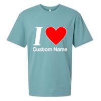 I Heart Custom Name Text Personalize Sueded Cloud Jersey T-Shirt