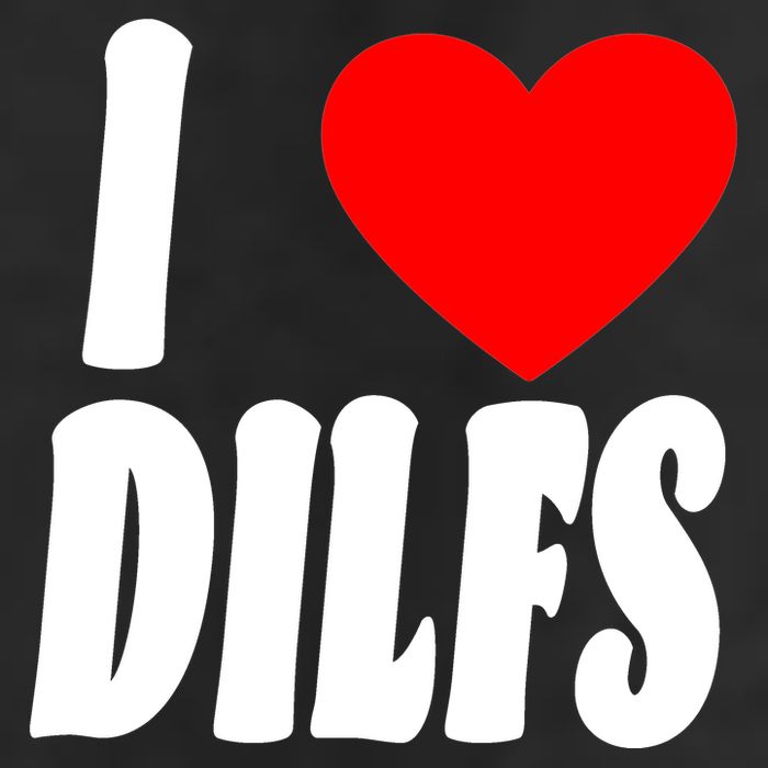 I Heart Dilfs 7 Panel Mesh Trucker Snapback Hat