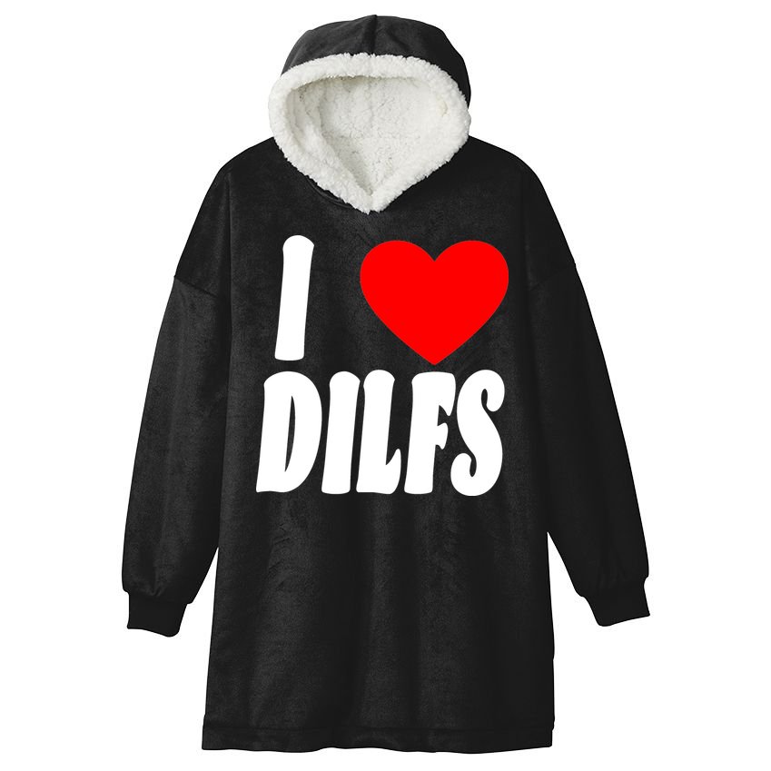 I Heart Dilfs Hooded Wearable Blanket