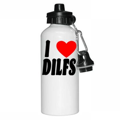 I Heart Dilfs Aluminum Water Bottle