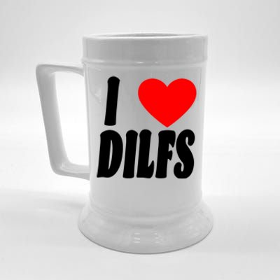 I Heart Dilfs Beer Stein