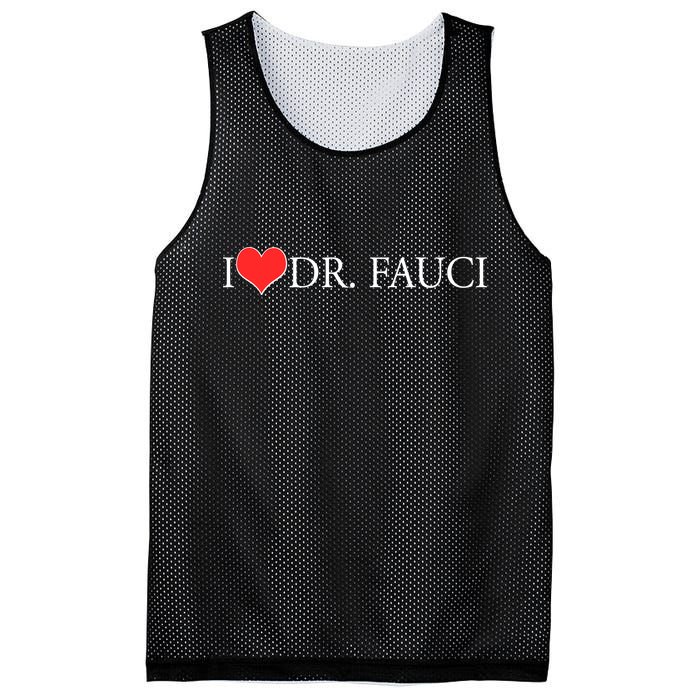 I Heart Dr Fauci Mesh Reversible Basketball Jersey Tank