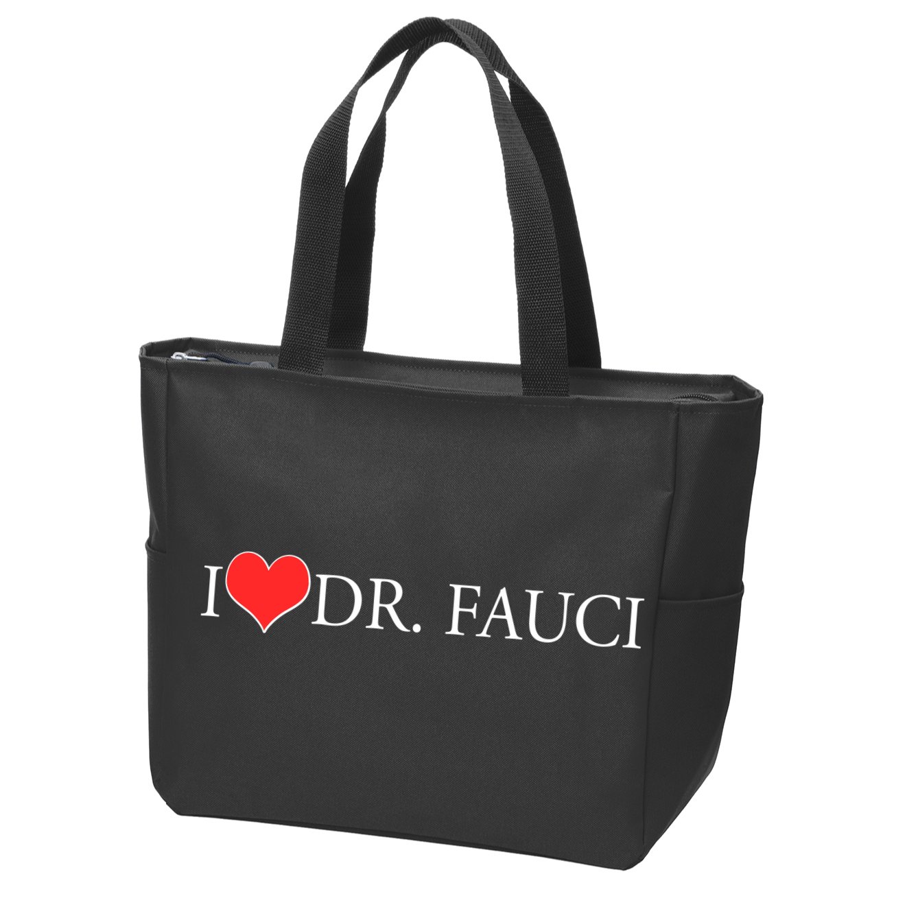 I Heart Dr Fauci Zip Tote Bag