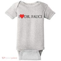 I Heart Dr Fauci Baby Bodysuit