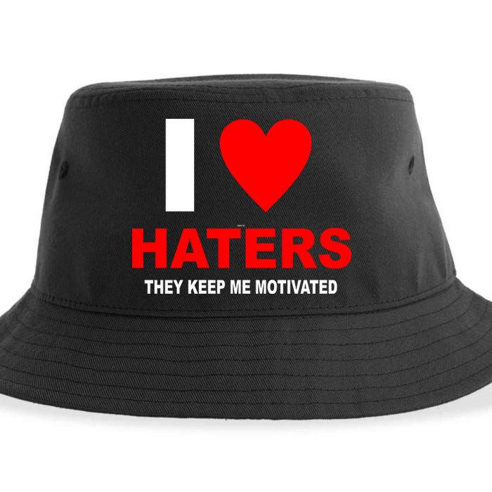 I Heart Haters Sustainable Bucket Hat