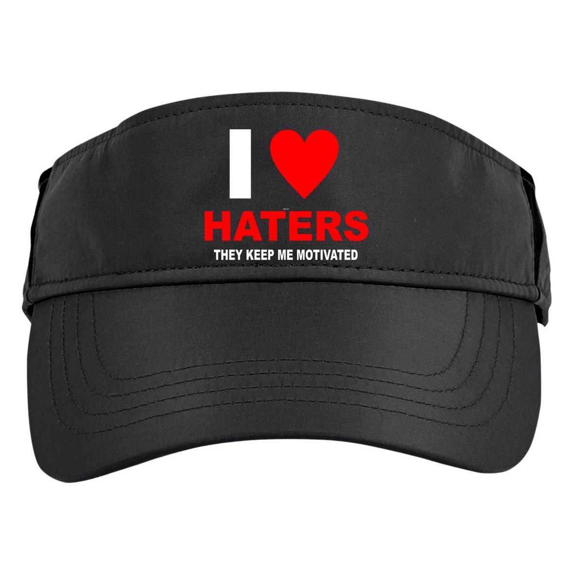 I Heart Haters Adult Drive Performance Visor