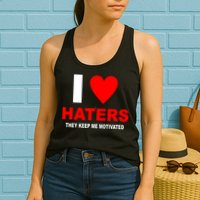 I Heart Haters Womens Tank Top