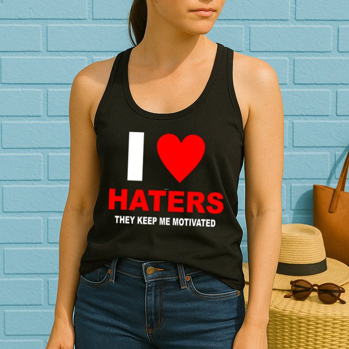 I Heart Haters Womens Tank Top
