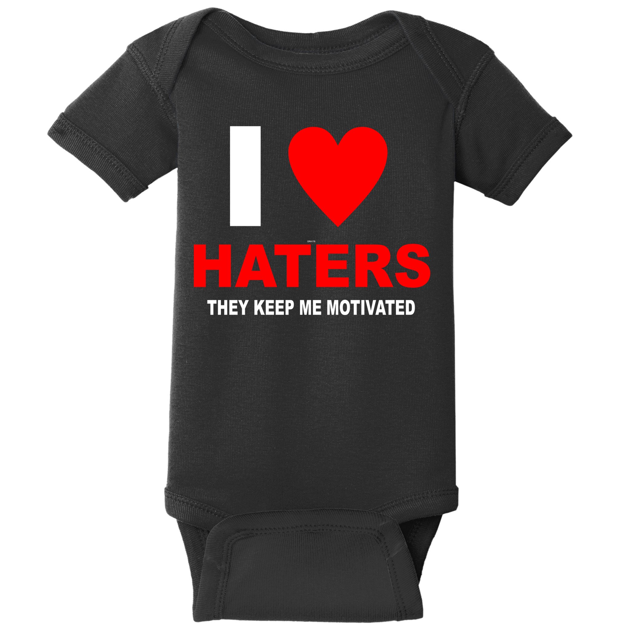 I Heart Haters Baby Bodysuit