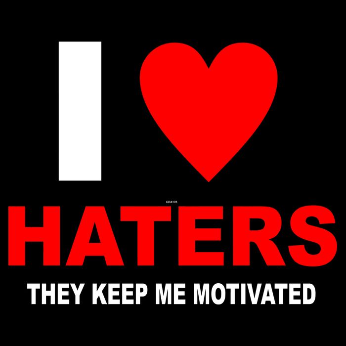 I Heart Haters Women's V-Neck T-Shirt