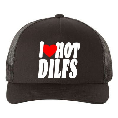 I Heart Hot Dilfs Yupoong Adult 5-Panel Trucker Hat