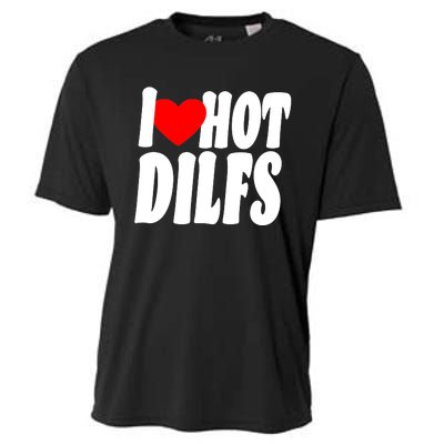 I Heart Hot Dilfs Cooling Performance Crew T-Shirt