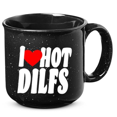 I Heart Hot Dilfs 15oz Campfire Ceramic Mug